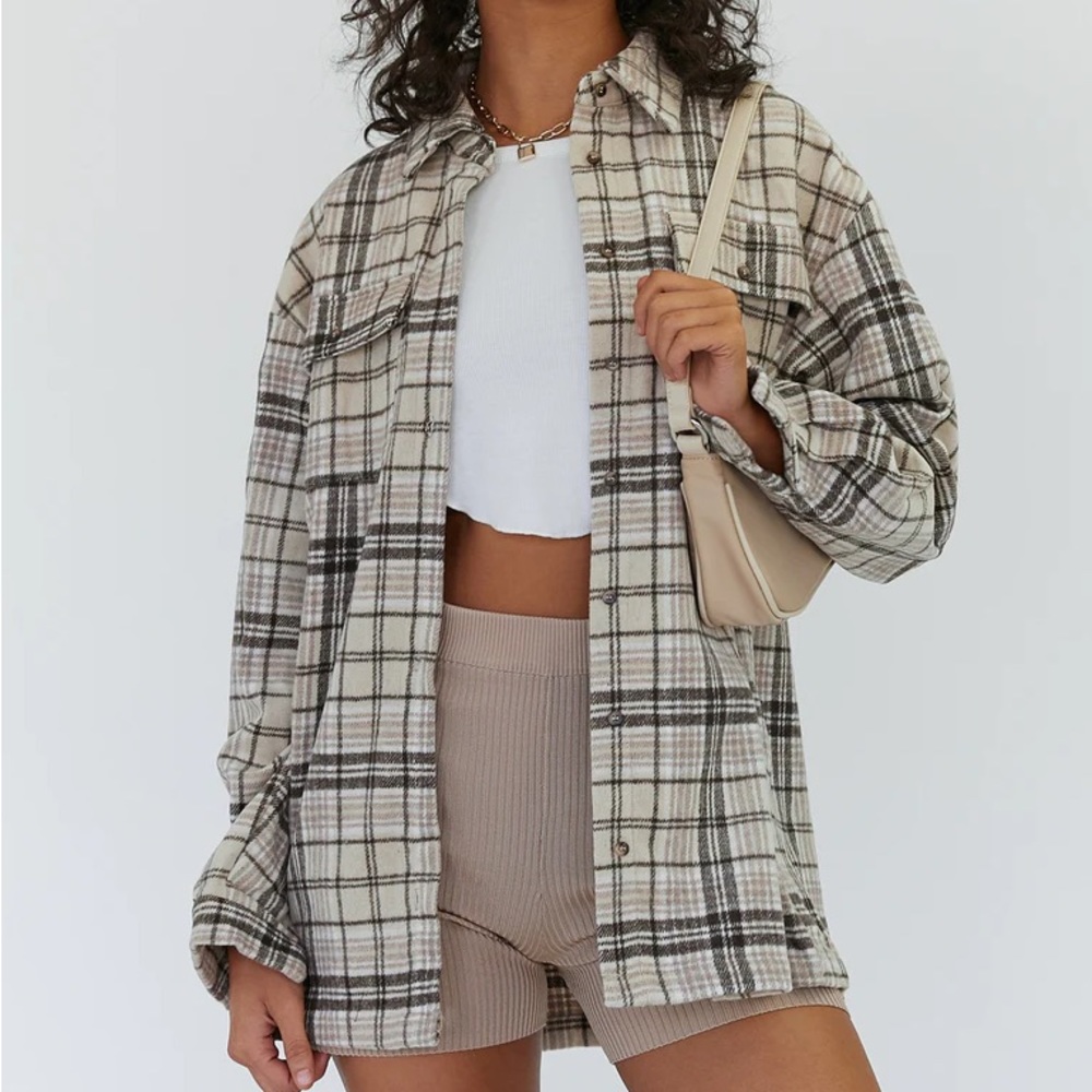 Princess Polly Willa Shirt Beige